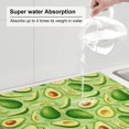 thumbnail image 5 of Cauagu Dish Drying Mat,24*18 inch Absorbent Dish Drainer Kitchen Counter,Dish Drying Pad for Countertops,Sinks,Draining Racks( Green Avocado), 5 of 8