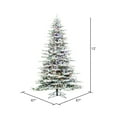 thumbnail image 3 of Vickerman 12' Flocked Utica Fir Artificial Christmas Tree, Multi-Colored LED Lights, 3 of 5