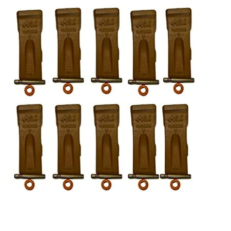 

10 PK 1U3302 1U-3302 Bucket Teeth 9J2308 Pins 8E6259 RETAINER FITS CATERPILLART