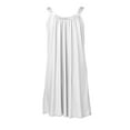 thumbnail image 5 of Pompotops Femmes Été Casual V-Cou Manches Longues Imprimé Split Boho Robes, 5 of 5