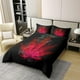 thumbnail image 1 of Funda Nórdica de Algodón con Hojas de Marihuana para Adolescentes, Juego de Ropa de Cama con Hojas de Cannabis Rojas, 1 of 7