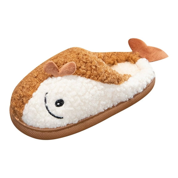 XXWXYD Slippers for Kids Machine Washable Animal House Shoes Non-Skid Soft Sole Unisex Toddler Boys Girls Home Slippers