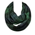 thumbnail image 3 of Wrapables® Plaid Print Infinity Scarf, Blue and Green, 3 of 4
