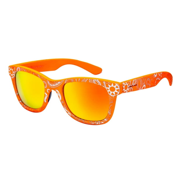 orange and white sunglasses