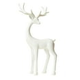 thumbnail image 2 of Metal Deer Statue under $5! Bzdzmqm European-style Imitation Metal Deer Statue, Antique Finish Outdoor Garden Decor, Weather-Resistant Stag Sculpture For Entryway, Front Porch Home Decoration, Rustic, 2 of 7