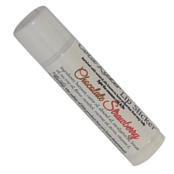Cold Kicker Lip Slicker, Soothing and Nourishing, Menthol Action, Chocolate Strawberry Flavor by Diva Stuff