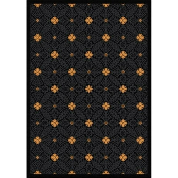 Any Day Matinee Fort Wood Rectangle Theater Area Rugs  01 Black - 3 ft. 10 in. x 5 ft. 4 in.