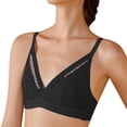 thumbnail image 2 of Sngxgn Womens Smooth Light Bra Underwire T-shirt Bra(Black,XL), 2 of 4