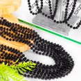 thumbnail image 3 of Collar Huskein 120 con cuentas de Mardi Gras Accessories, 84 cm, negro, 3 of 7