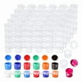 thumbnail image 1 of 100 Tiras 600 Botes Tiras de Pintura VacíAs Taza de Pintura Contenedores de Almacenamiento de PláStico Transparente Suministros para Manualidades de Pintura (3 Ml/ 0,1 Oz), 1 of 5