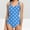 Blue womens swimsuits, variant on Summer Saving pimelu Bathing Suit for Women Tankini Swimsuits for Women One Piece Swimsuit Modest Swimsuit Hawaiian Beach Polka Dot Print Plus Size Tummy Control Bathing Suits Bathing Suit