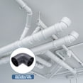 thumbnail image 5 of Uxcell Duct Connector, Plastic Dryer Hose Connector Pipe Fitting Adapter Coupling for Vent Hose 3" Gray, 5 of 6