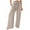 Beige, variant on BXINGOHAI Fashion Womens Plus Size Palazzo Pants Wide Leg High Waist Pant Casual Drawstring Pants 2024 Outdoor Travel Vacation Outfits Today Green,XXXL
