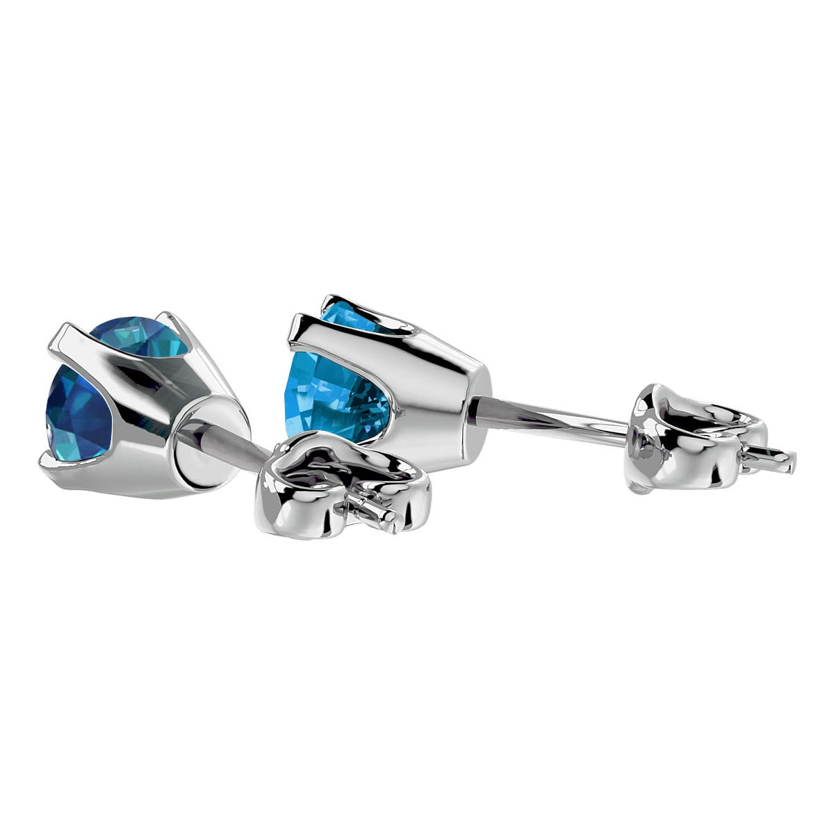 Diamond Stud Earrings in Platinum - 1/2ctw G/H Color, VS Clarity - Baxter  Moerman