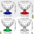 thumbnail image 2 of 4 Pcs Ice Cream Bowls 8.5 oz Colorful Clear Acrylic Dessert Bowls Dessert Cups, 2 of 5