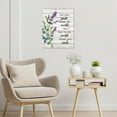 thumbnail image 4 of Inspirational Canvas Wall Art Beautiful Country Flower Quotes Print Decor Wall Art Modern Picture Wall Art Decor Framed for Living Room Bathroom Bedroom  Ready to Hang,12X16inch, 4 of 5