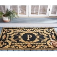 thumbnail image 2 of SAFAVIEH Monogram Jaslyn Medallion Indoor/Outdoor Area Rug, Black, 3' x 6', 2 of 6