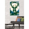 thumbnail image 2 of NBA Milwaukee Bucks - Maximalist Logo 23 Wall Poster, 22.375" x 34", 2 of 5