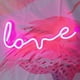 thumbnail image 2 of Letreros de neón con luz LED de amor de Yjmei, letreros decorativos de marquesina para pared, habitaciones, bodas, fiestas, bares, pubs, hoteles, playas y espacios recreativos (rosa), 2 of 5