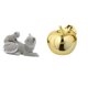 thumbnail image 1 of Escultura de fruta de gato, adorno de mesa, figura de cerámica, artesanía, estatua decorativa de animal para dormitorio, sala de estar, oficina, regal, 1 of 8
