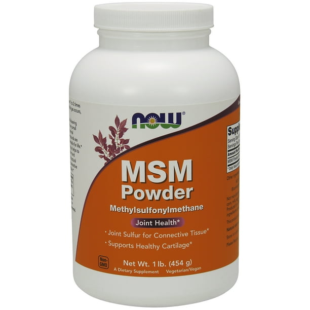 NOW Supplements, MSM (Methylsulfonylmethane) Powder, Supports Healthy Cartilage*, Joint Health