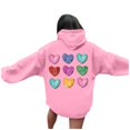 thumbnail image 1 of WILLBEST Sudadera con Capucha para Mujer, Estilo Casual, Ideal para El Día de San Valentín Sudadera Estampada con Capucha, Estilo Holgado X-Grande, 1 of 4