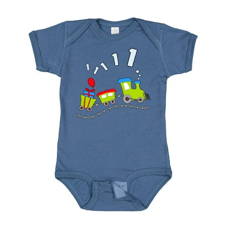 

Inktastic 1st Birthday Party Train Gift Baby Boy or Baby Girl Bodysuit