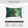 Adobk Turquoise Golden Swirl Print Pillowcases Cotton Queen Pillow