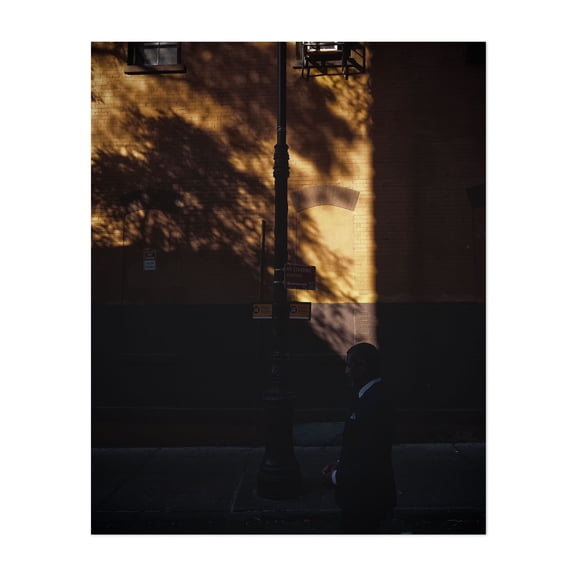 Silhouette in The Village 02 - Manhattan New York Photography Unframed Wall Art Print 8 x 10 inches