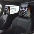 thumbnail image 2 of Pennywise: El Payaso Funda Protectora Universal para Reposacabezas de Coche, Funda Elástica para Reposacabezas de Asiento de Auto, Funda de Tela Antipolvo, Accesorios de Interior 2 Piezas, 2 of 6