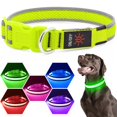 thumbnail image 2 of Collar LED para perro Flashseen, recargable por USB, color verde neón, 2 of 6
