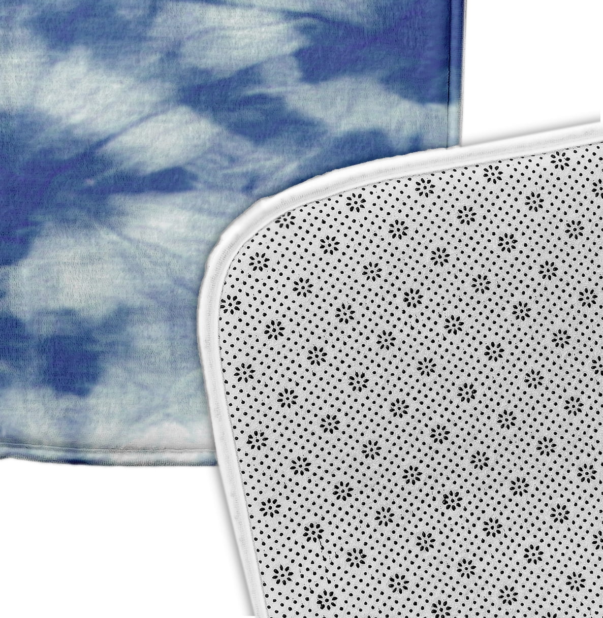 Simply Daisy 24" x 17" Plush Microfiber Blue Chillax Bath Mat