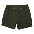 thumbnail image 5 of SOFTCCLO Running Shorts for Women Cycling Athletic Shorts Lined Loose Breathable Running Womens Shorts Army Green L, 5 of 6