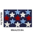 thumbnail image 3 of AZXY 4th of July Patriotic Bathroom Rug, 16"x24" Star Plush Shaggy Bath Mat, Soft Fluffy Plush Non Slip Floor Mat, American Independence Day Decor Rug for Indoor Entryway Kitchen Bedroom Shower, 3 of 6