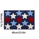 thumbnail image 3 of Patriotic Star Bath Mat Red White Blue Non Bathroom Rug 40x60cm, 3 of 6