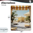thumbnail image 4 of Stupell Industries Tropical Yellow Striped Beach Cabanas Canvas Art, 24 x 30, by Franklyn Gregory, 4 of 8