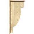 thumbnail image 3 of 6"W x 14"D x 30"H Alpine Rough Sawn Corbel w/Backplate, Douglas Fir, 3 of 9