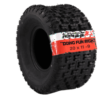 MASSFX 20x11-9 Rear Tire for ATV, UTV, and SxS - 4-Ply with 12mm Tread Depth