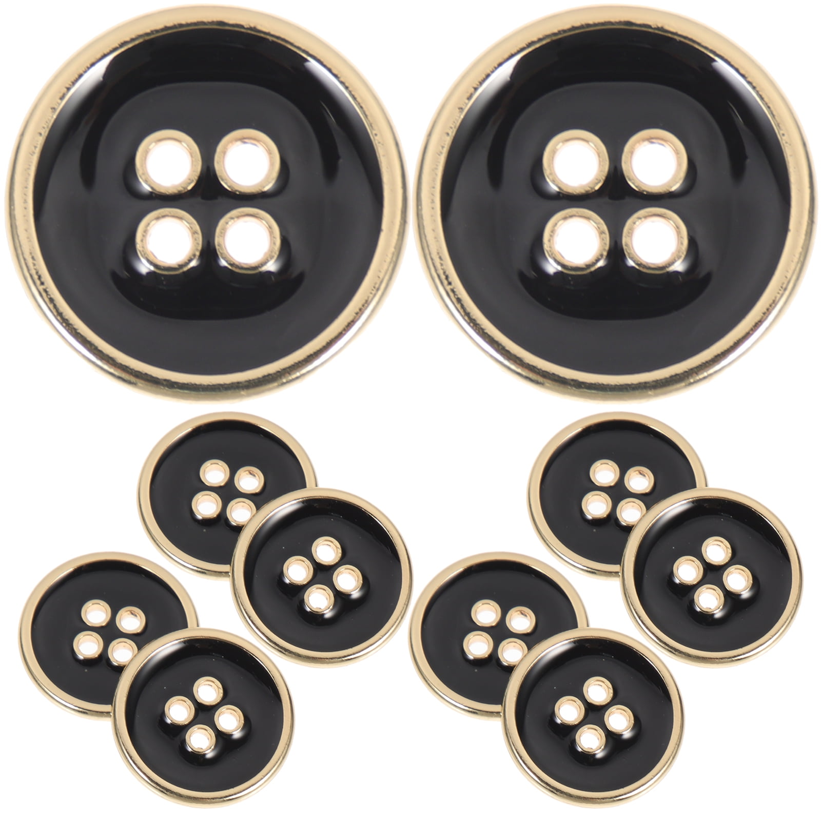 Lot De 10 Boutons En Métal Irréguliers - Boutons Décoratifs Pour Vêtements, DIY, Pulls, Manteaux - Tailles 18/20/23 Mm - 12