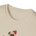 thumbnail image 3 of Pug Christmas Tree, Gildan Unisex Softstyle T-Shirt, Christmas Tee, S-3XL, 3 of 4