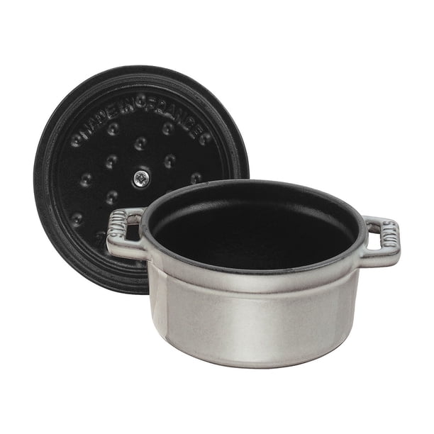 STAUB La Cocotte 250 mL Cast Iron Round Mini Cocotte, Graphite