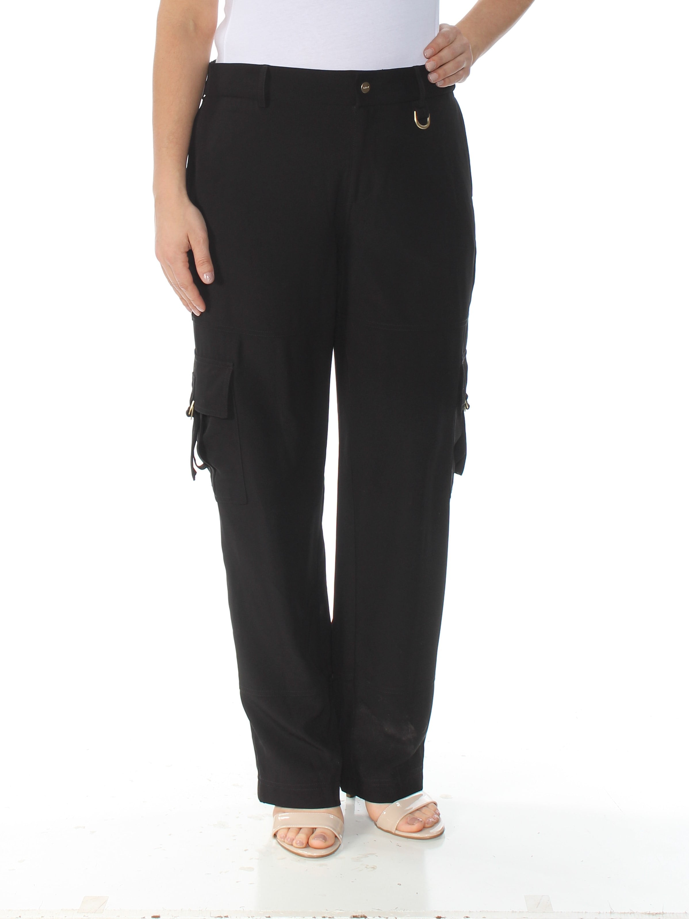 DKNY 109 Womens New 1270 Black Cargo Casual Pants 12 B+B