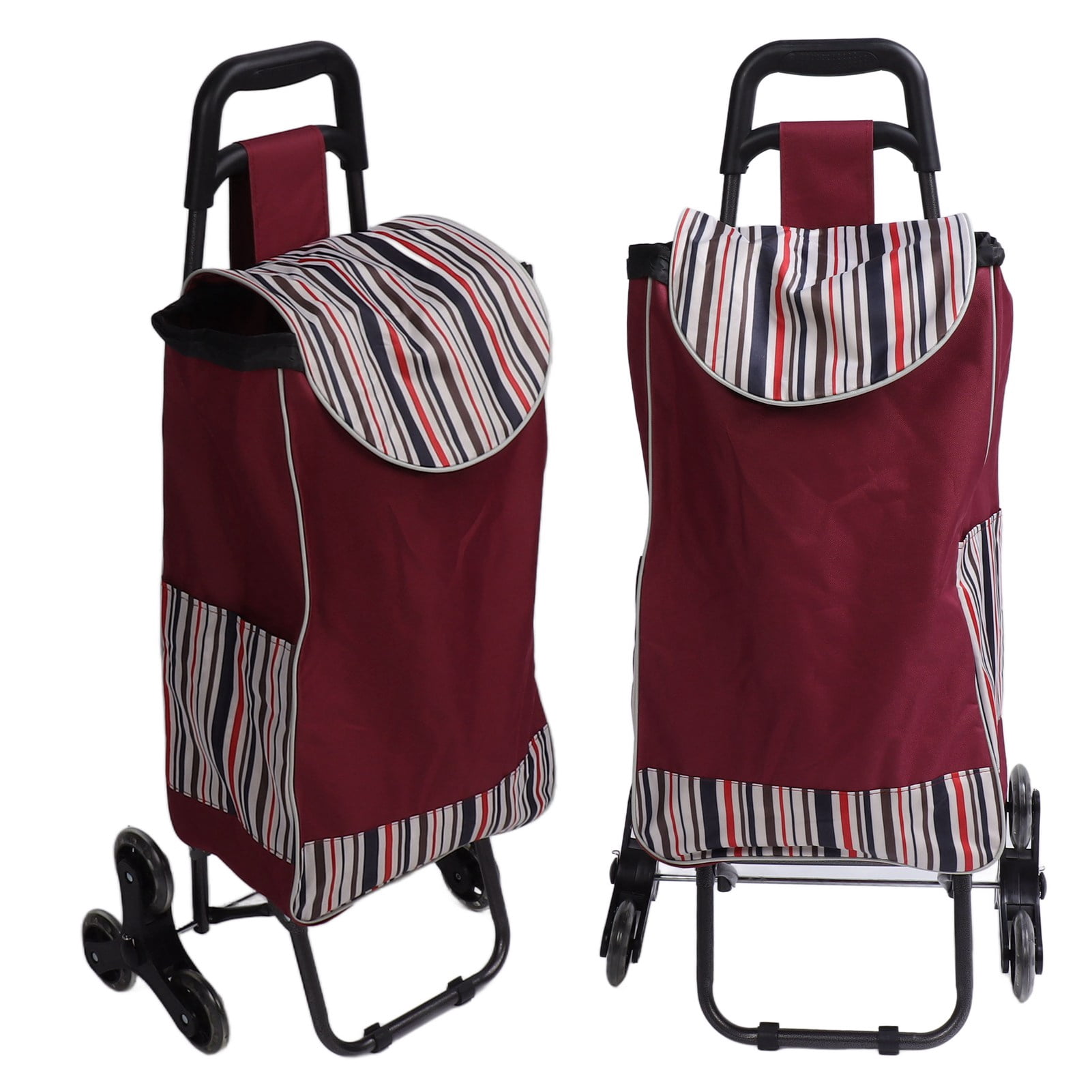 YUBDBFKAI 2 Roues De Caddie Pliables En Caoutchouc - Roues Triple Pour Chariot Épicerie Et Utilitaire Roues Antidérapantes YUBDBFKAI 2 Roues De Caddie Pliables En Caoutchouc - Roues Triple Pour Chariot Épicerie Et Utilitaire Roues Antidérapantes