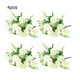 thumbnail image 5 of Advancent 4X flor artificial planta de imitación hogar calcomanía mano de obra multipropósito de larga duración exquisitas flores falsas Decoración Blanco, 5 of 6