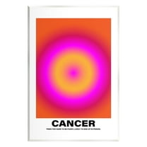 Stupell Industries Funny Cancer Astrology Abstract Painting Unframed Art Print Wall Art, 10 x 15