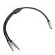 thumbnail image 5 of Cable de audio, AUX3.5 Una hembra a AU Cable de audio de entrada Una hembra a dos cables de audio macho Calidad superior, 5 of 9