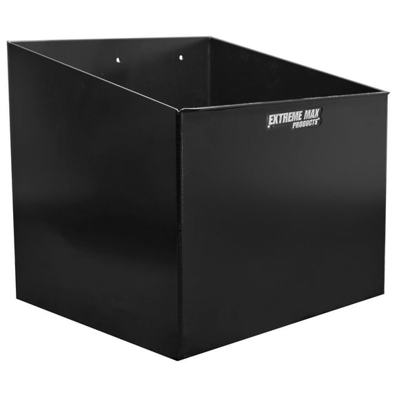 Extreme Max 5001.6157 Aluminum Single Fuel Jug Holder - Fits One 5 Gallon Container, Storage Organizer for Enclosed Race Trailer, Shop, Garage, Storage, Black