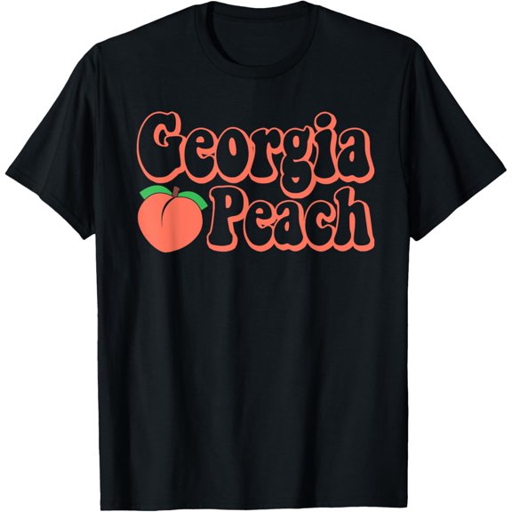 Vintage Georgia Peach Funny Retro Summer Vacation Women's T-Shirt