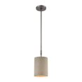 thumbnail image 1 of Lexington Avenue - One Light Mini Pendant  Black Nickel Finish With Concrete, 1 of 2