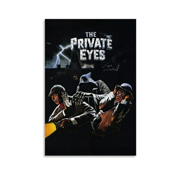 The Private Eyes 1981 Movie Poster Canvas Art Posters for Room Aesthetic And Wall Art Picture Living Room Decor Poster